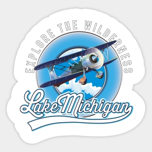 Lake Michigan, Explore the Wilderness logo Sticker